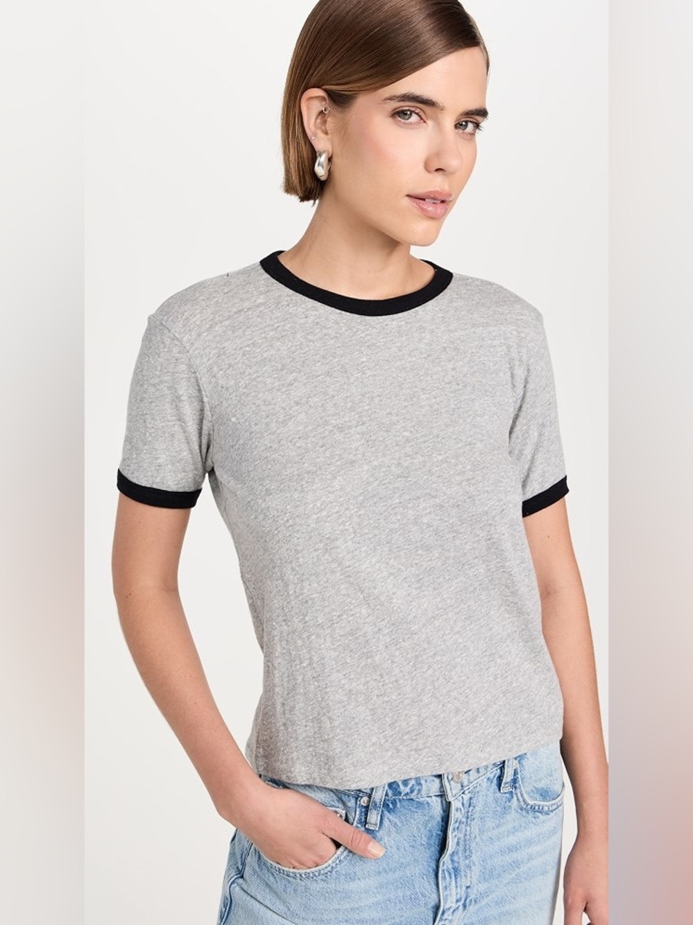Frame Vintage Baby Tee in XS